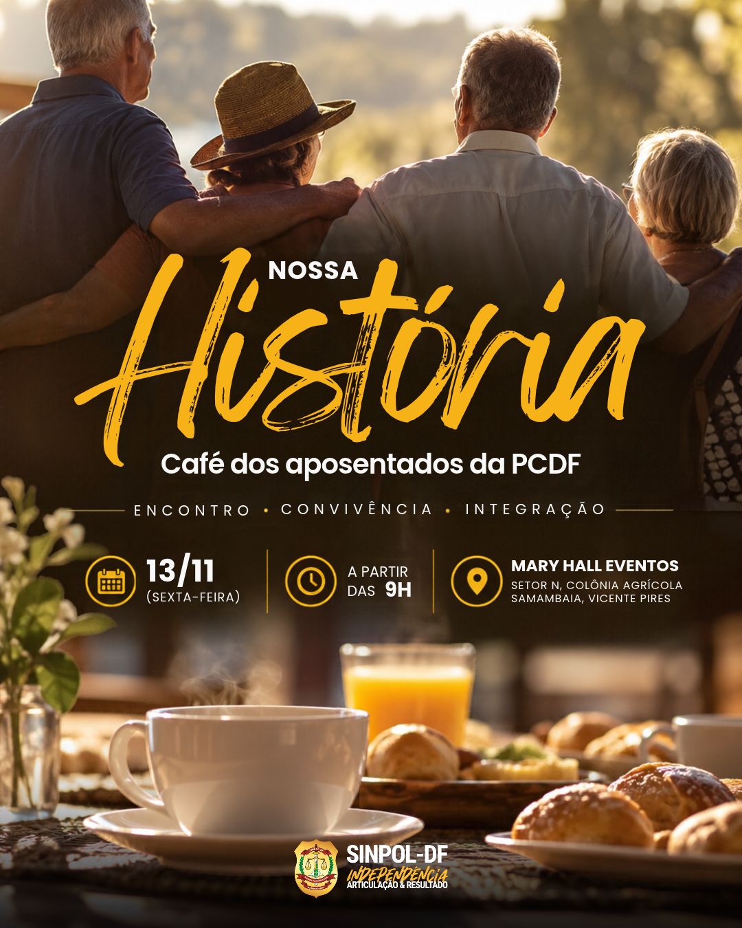 Filiados interessados devem confirmar presença até 3 de novembro.