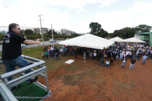Assembleia ocorreu no Complexo da PCDF, em protesto da categoria à atuação da Direção Geral (Fotos: Paulo Cabral/Sinpol-DF)