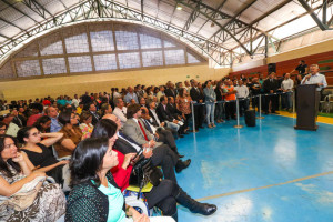 População também acompanhou o lançamento do programa