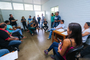 Durante o encontro, a diretoria discutiu pleitos como o reajuste salarial, isonomia com a PF e auxílio-moradia