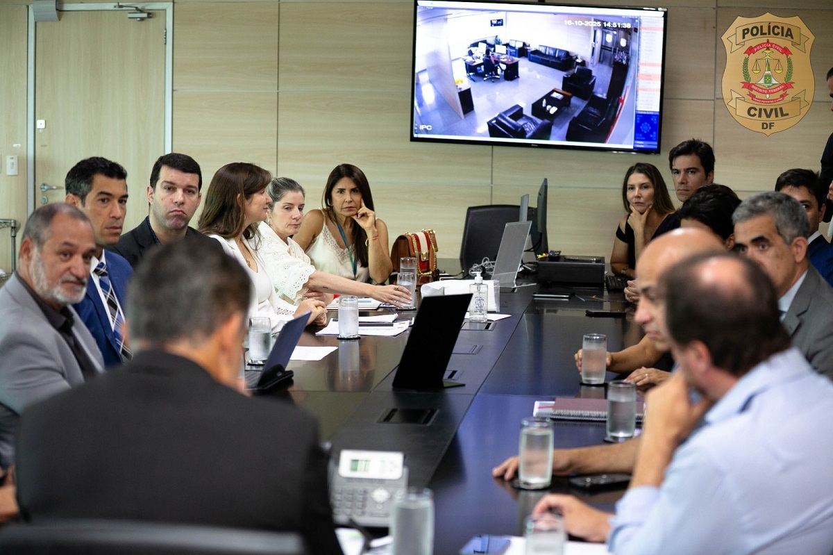Reunião ocorreu na Delegacia-Geral da PCDF | Fotos: Ascom/PCDF
