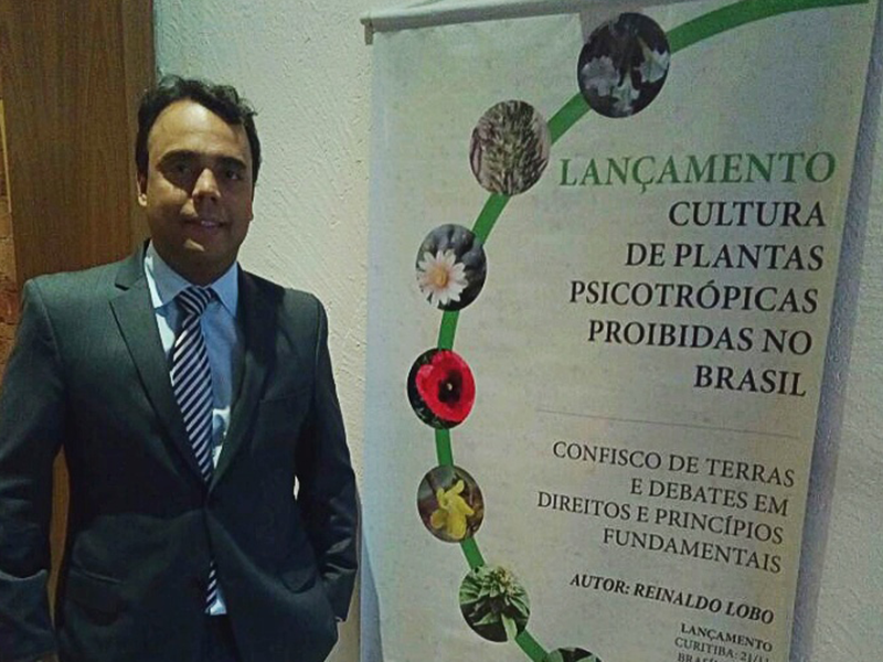 Delegado lança 1º livro nacional sobre direito e plantas psicotrópicas