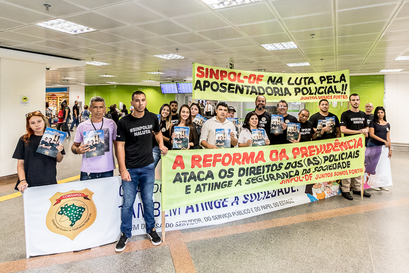 Sinpol-DF convoca para mobilizações em defesa da aposentadoria policial