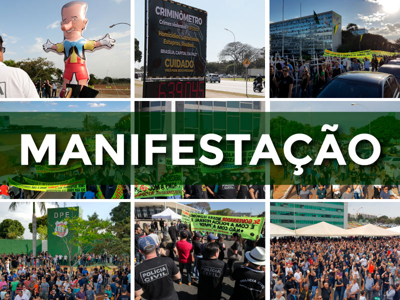 Manifestação nesta sexta, 18, às 9h, no Complexo da PCDF