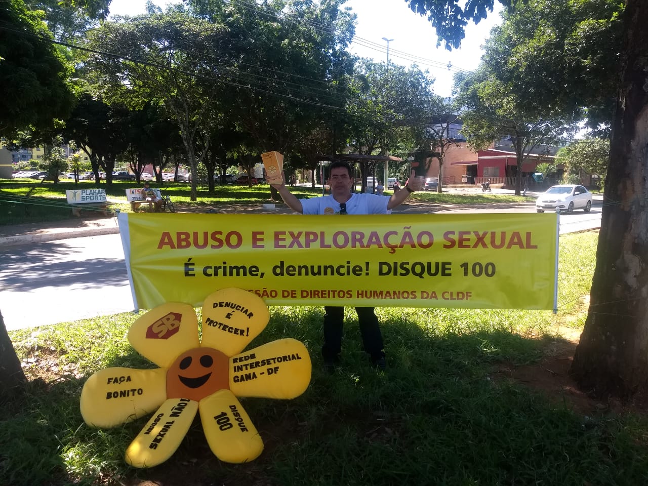 Aposentado participa de campanha contra violência sexual