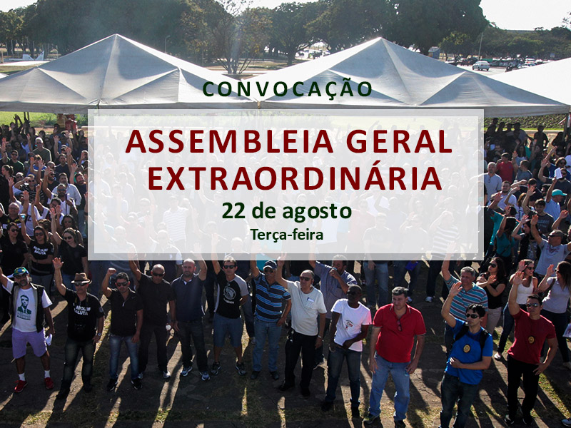 Assembleia nesta terça, 22, às 14h, na Praça do Buriti