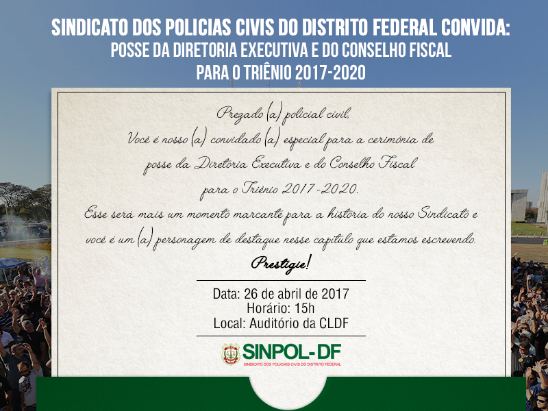 Diretoria Executiva e Conselho Fiscal tomam posse na quarta, 26, no Auditório da CLDF