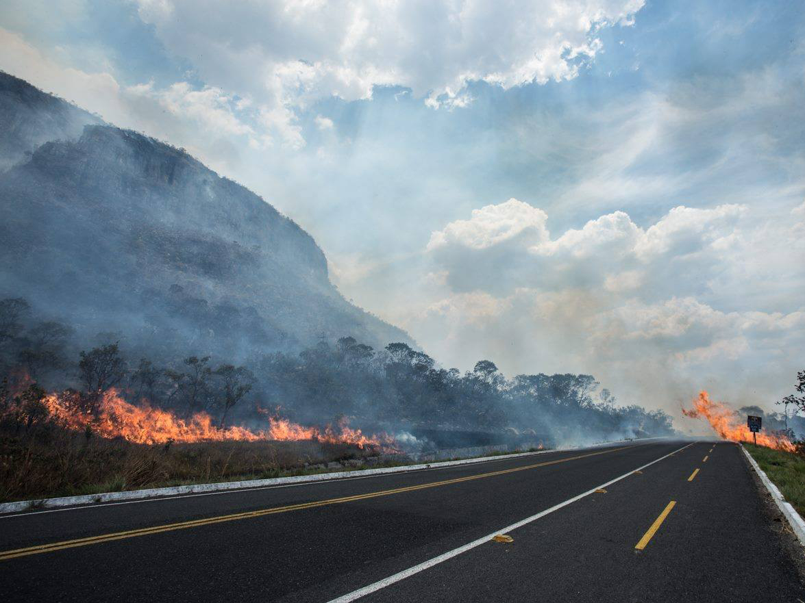 Sinpol-DF arrecada doações para combater incêndio na Chapada dos Veadeiros