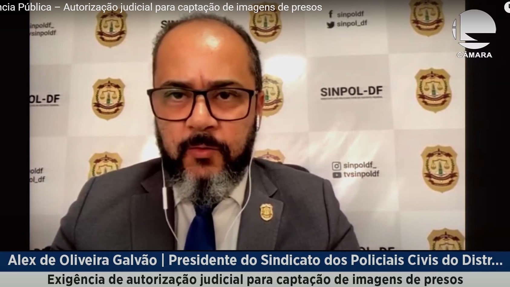 PL que trata de autorização judicial para imagens de presos é debatido na Câmara