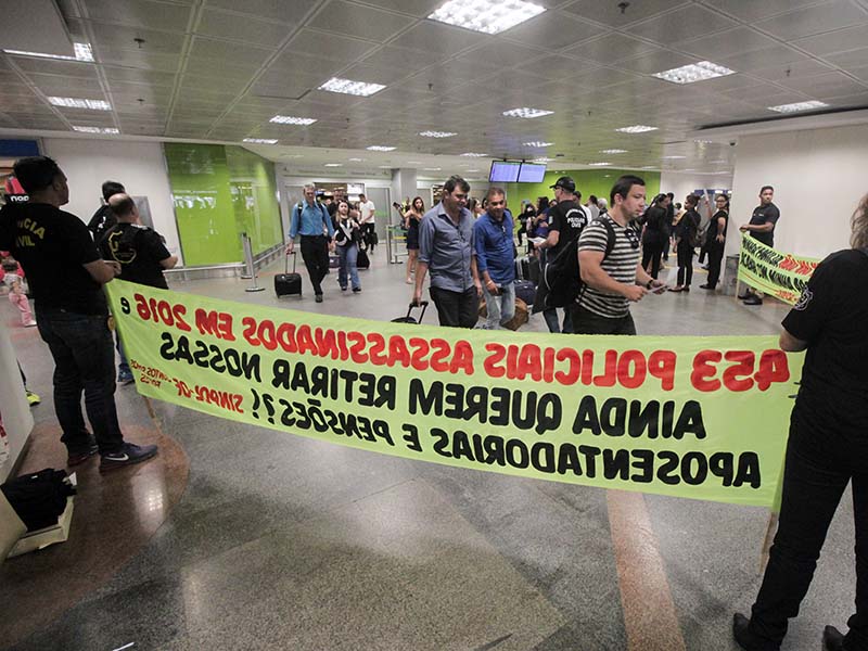 Sindicato convoca para ato pela aposentadoria policial no aeroporto