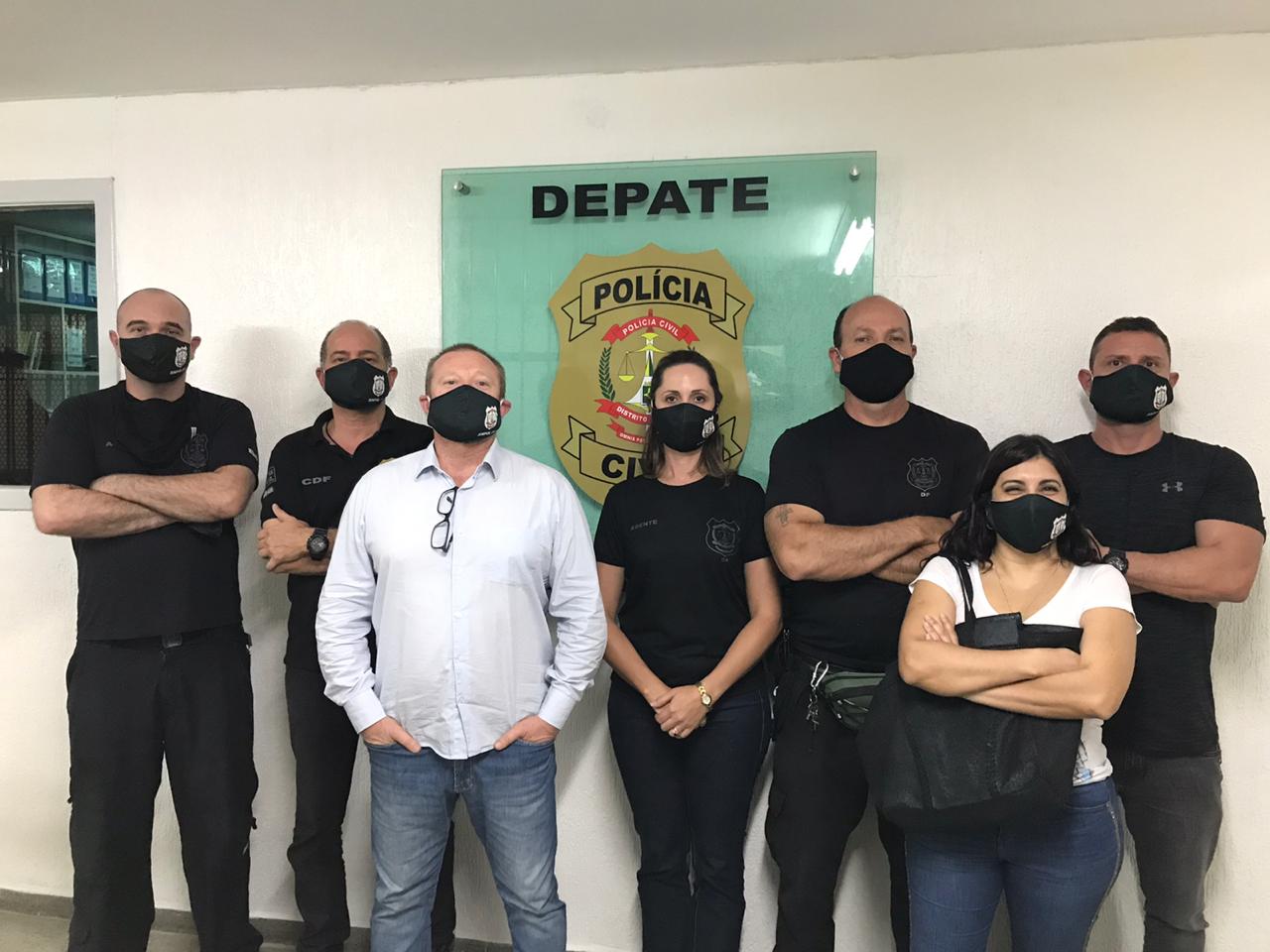 Sindicato distribui máscaras aos policiais da ativa e aposentados