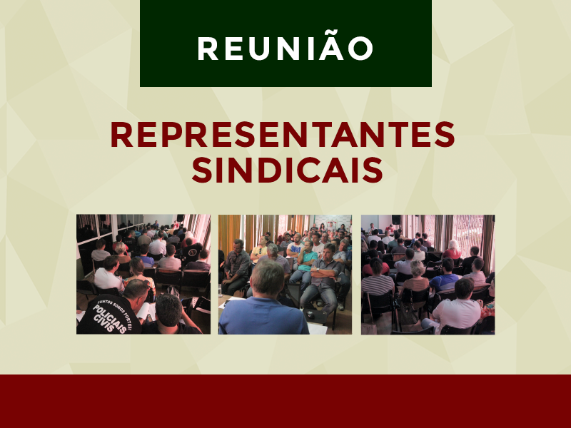 Diretoria convoca representantes para reunião nesta terça, 23