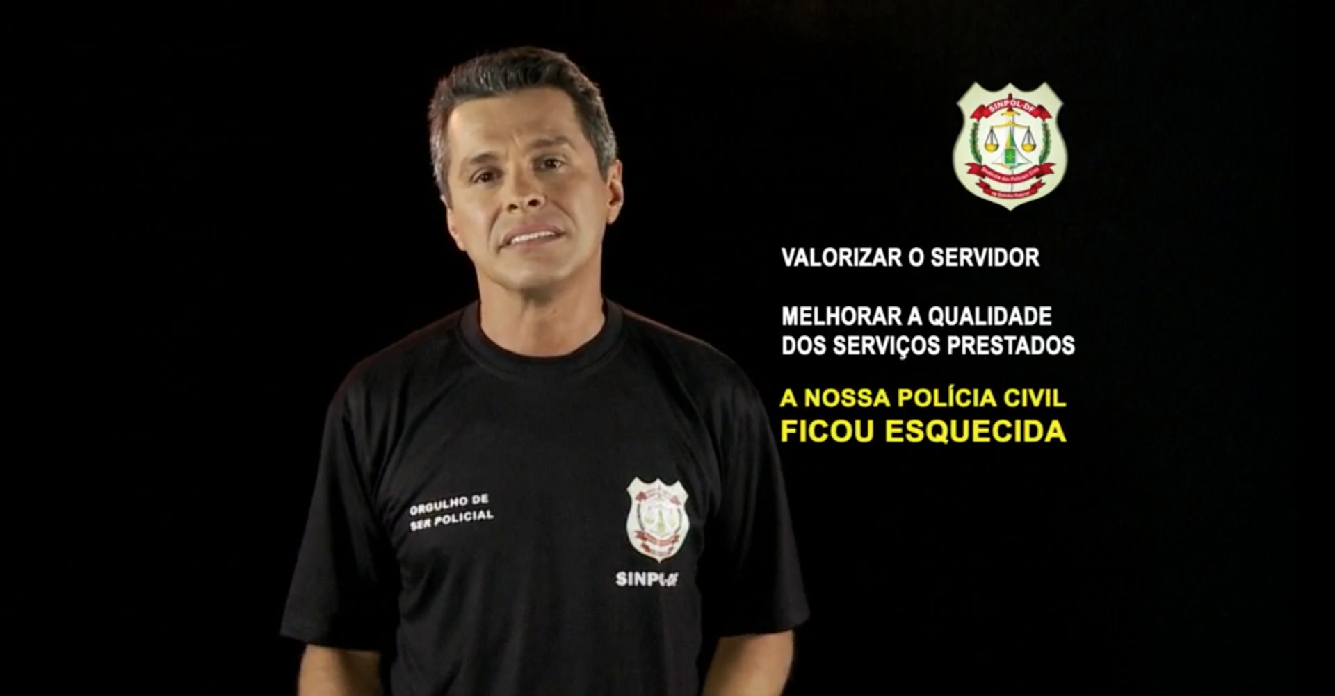 Sinpol-DF cobra reestruturação imediata em campanha televisiva