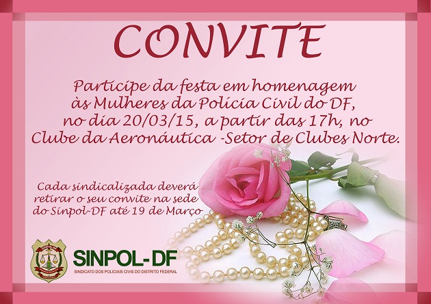 Sinpol comemora Dia Internacional da Mulher com happy hour dia 20