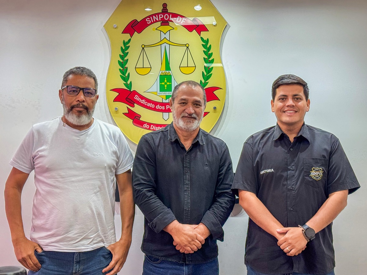 Jocevaldo Gomes, Enoque Venancio e Renato Rick | Fotos: Comunicação Sinpol-DF