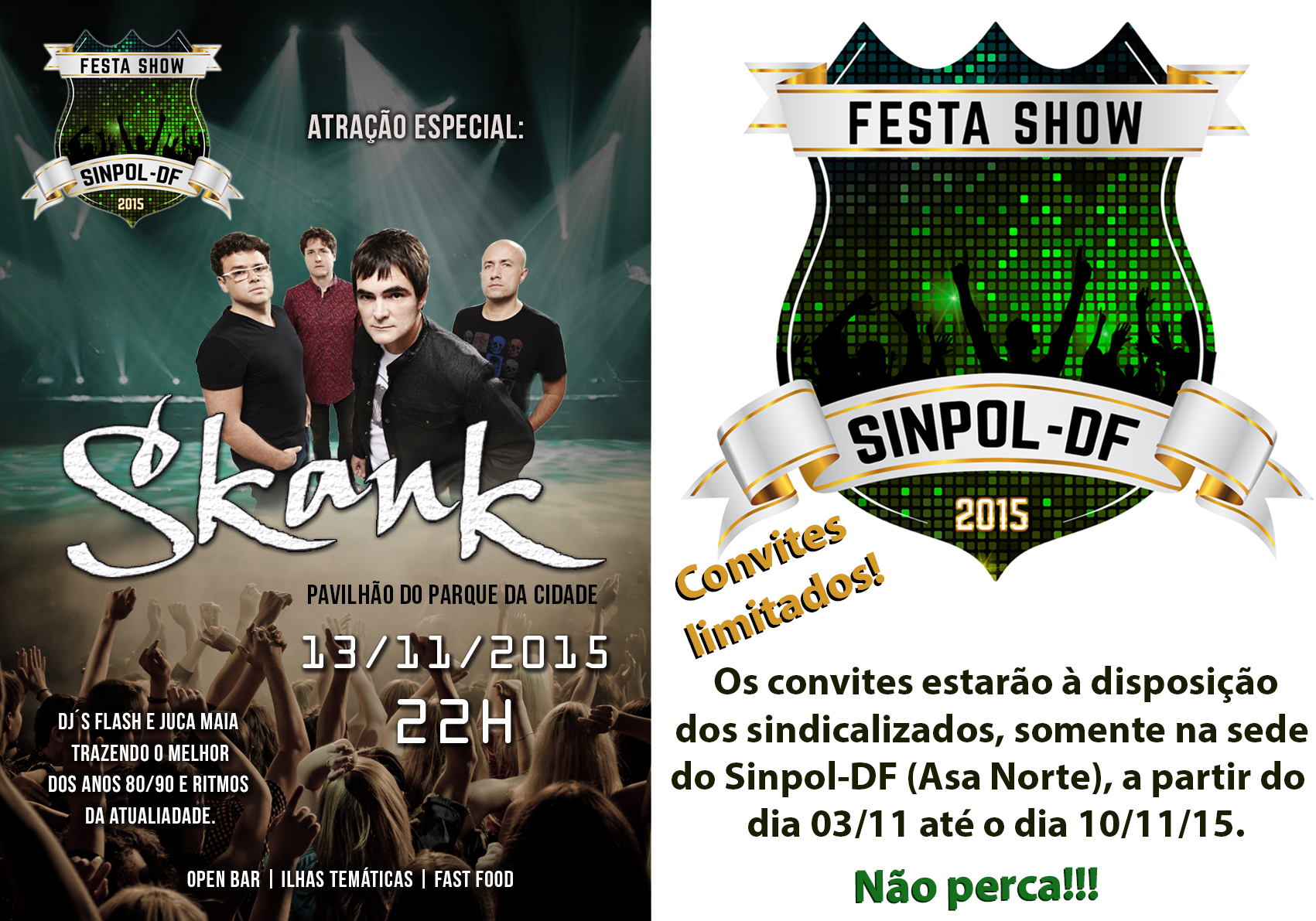 Convite para a Festa Show com Skank deve ser retirado até dia 10