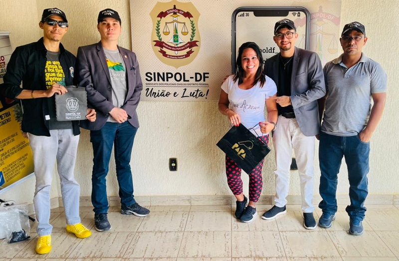 Diretoria do Sinpol-AC visita filial do Sinpol-DF para conhecer metodologia de trabalho