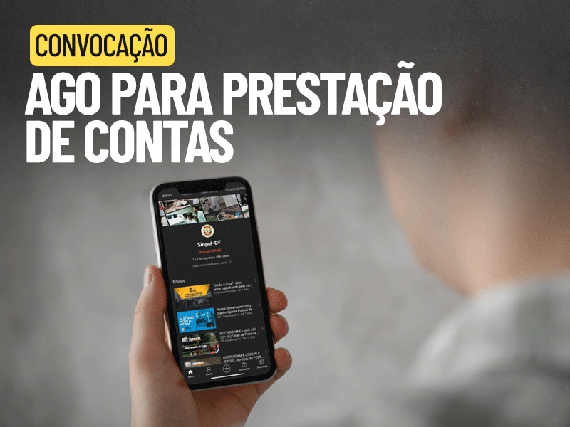 AGO de prestação de contas ocorrerá por transmissão ao vivo nesta sexta, 05